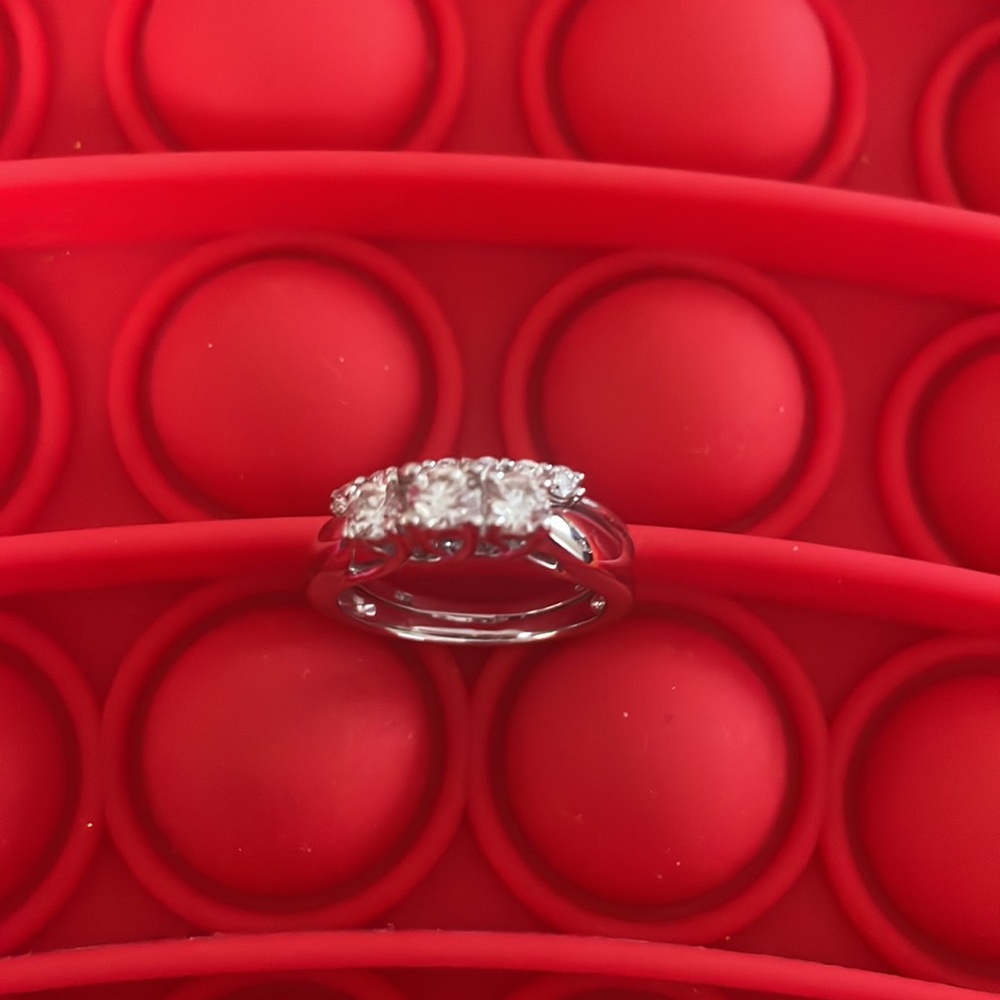 Double Ring - Engagement Ring - image 6